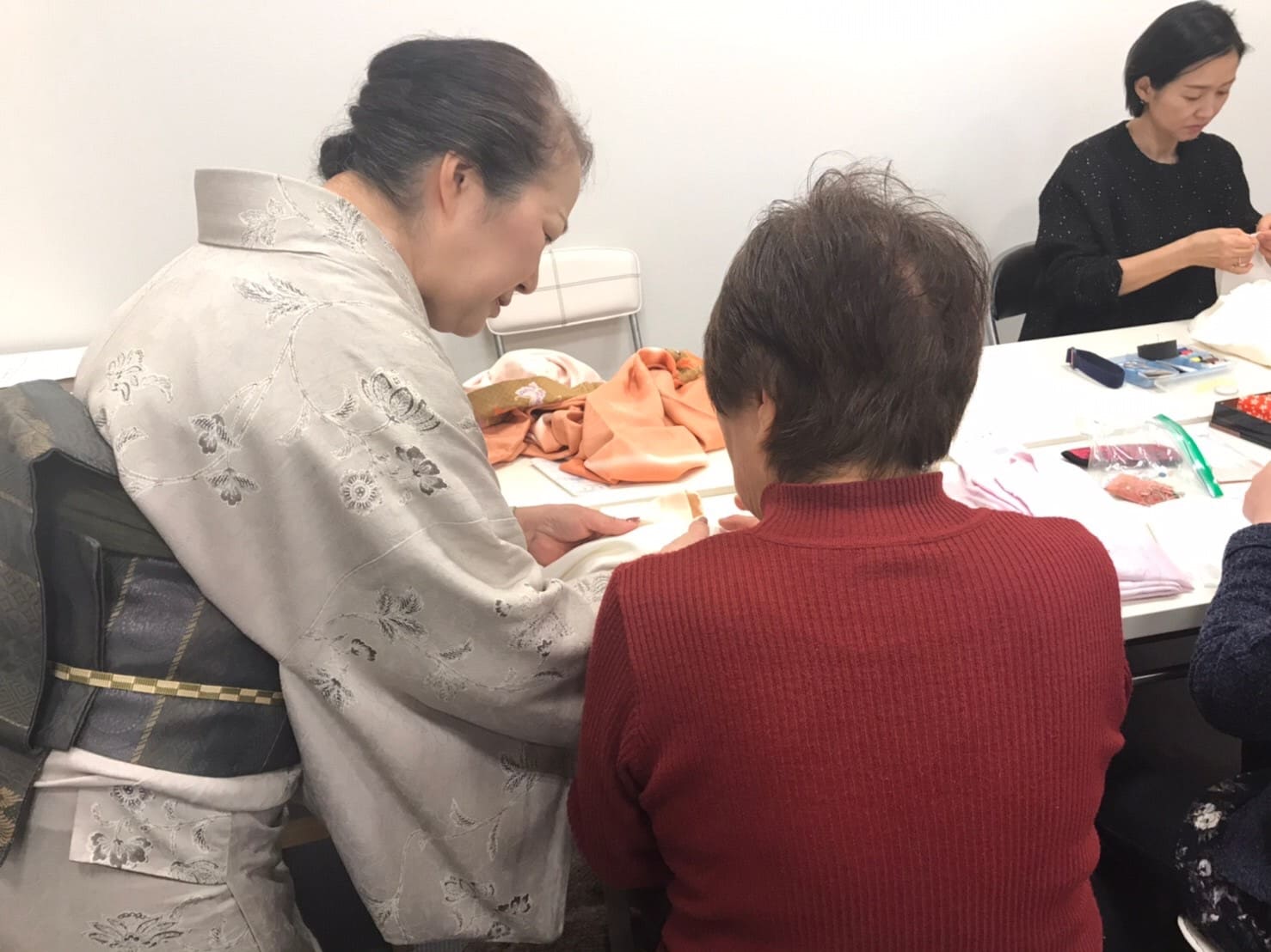 半襟作り体験