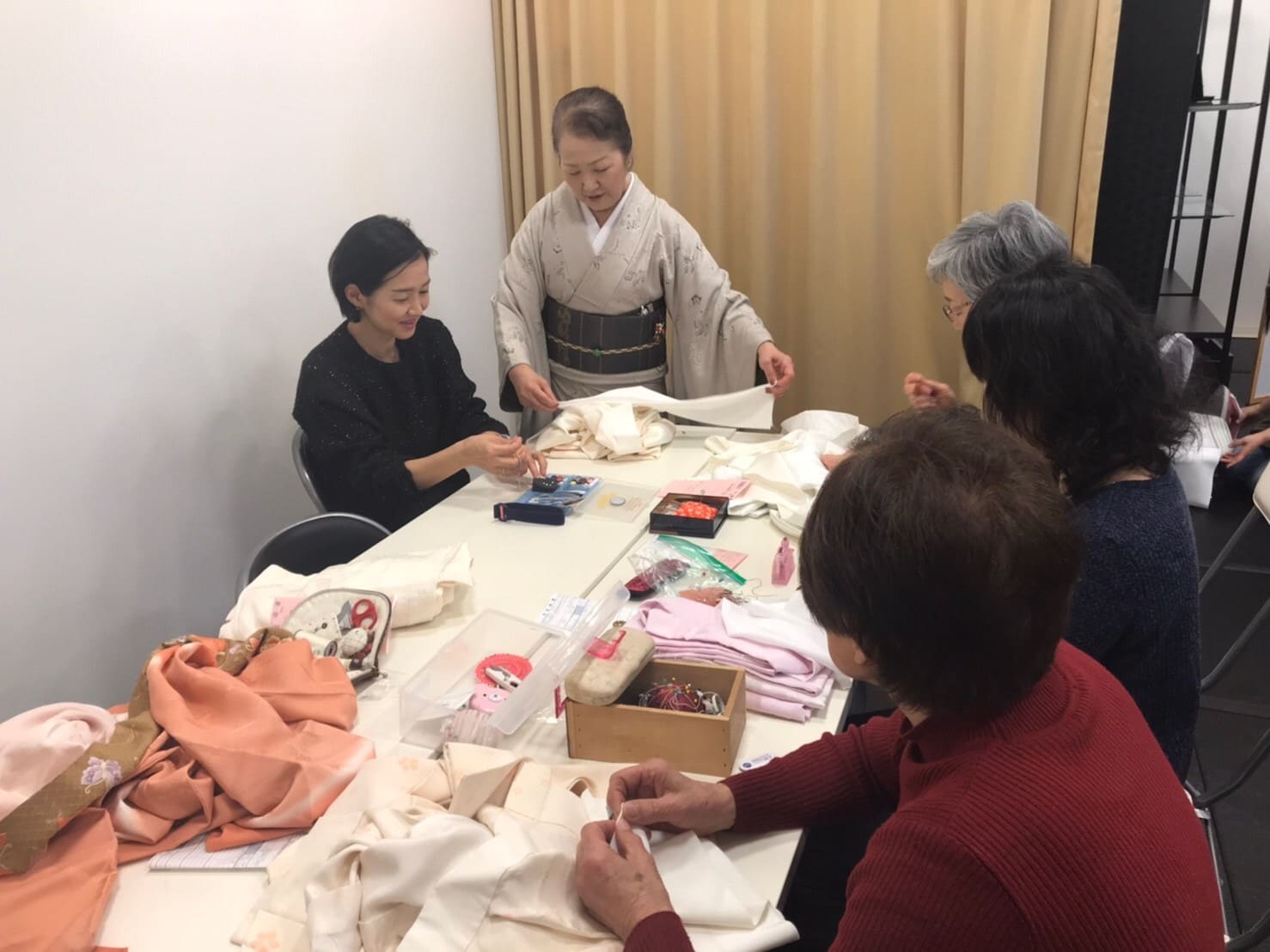 半襟作り体験