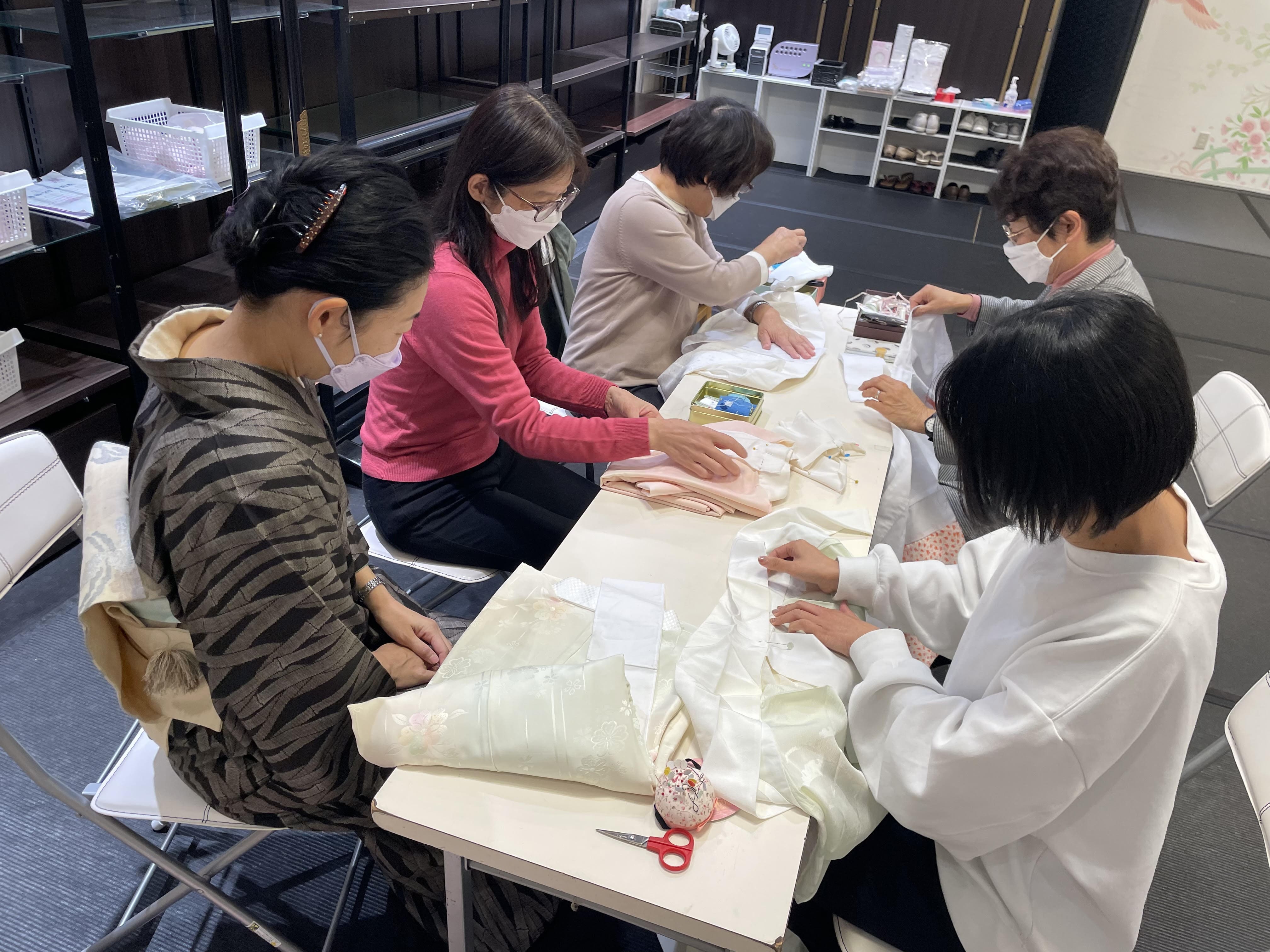 『半衿付け講座』