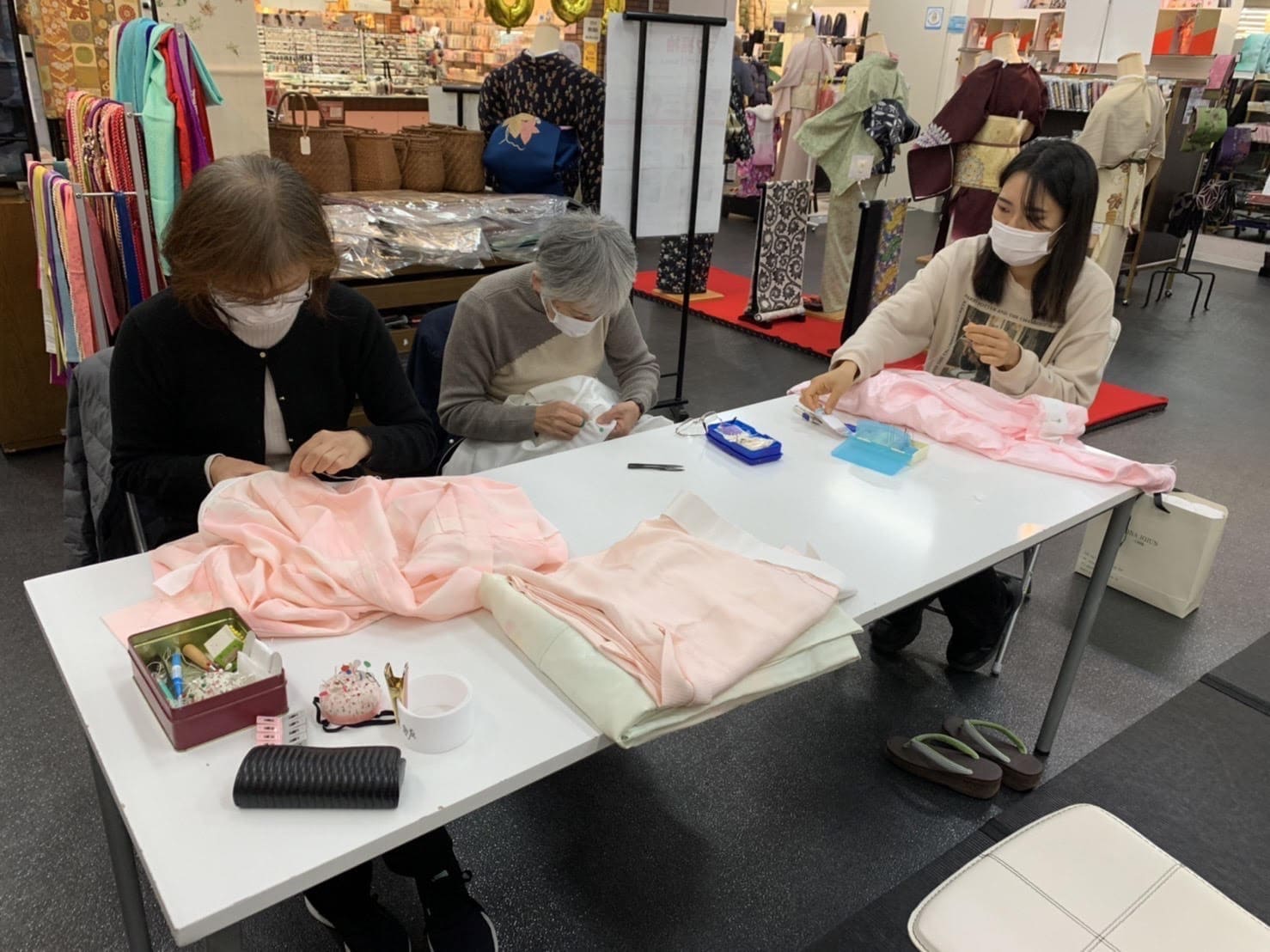 『半衿付け講座』